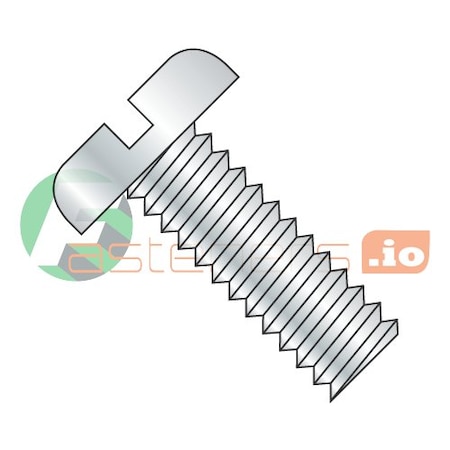 #2-56 X 3/8 In Slotted Pan Machine Screw, Zinc Plated Steel, 10000 PK